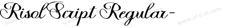 Risol Script Regular字体转换